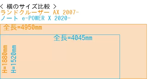 #ランドクルーザー AX 2007- + ノート e-POWER X 2020-